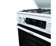 Kuchenka gazowo-elektryczna GORENJE GK5C63WF AirFry, Pizza, Czyszczenie Parowe, Szybkie Nagrzewanie, Żeliwne Ruszty ProGrids, 50cm